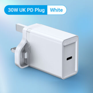 Vention Two-Port USB(A+C) Wall Charger (18w/20w) UK-Plug
