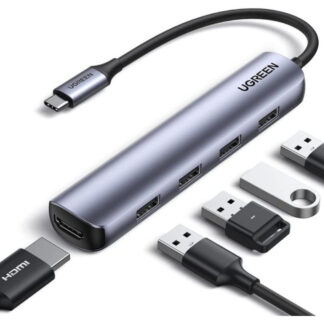 UGREEN USB-C to 4*USB 3.0 + HDMI Adapter - CM417