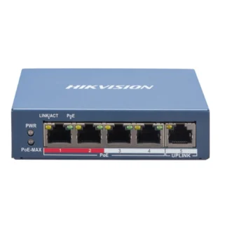 Hikvision DS-3E1105P-EI 4-Port 10/100 Mb/s PoE-Compliant Unmanaged Switch
