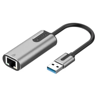 Vention USB-A to Gigabit Ethernet Adapter 0.15M Gray Aluminum Alloy Type - CEZHB