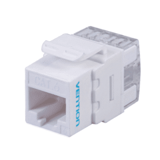 Vention CAT.6 UTP 180 Degree Keystone Jack White