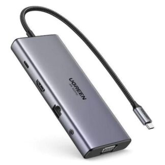 UGREEN 11-in-1 USB-C Hub HDMI/VGA/RJ45/SD/TF/Audio/PD - CM639