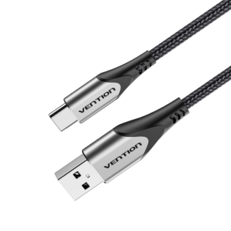 Vention USB 2.0 A Male to C Male 3A Cable 2M Black, COKBH