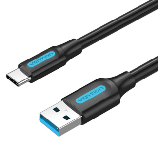 Vention USB 3.0 A Male to C Male Cable 1M Black PVC Type - COZBF