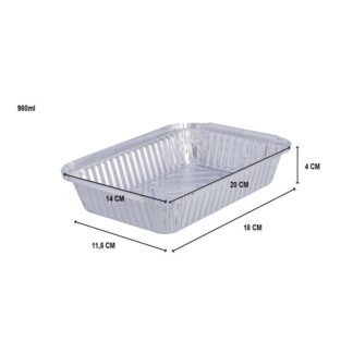 Aluminium Foil Container 980ml