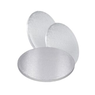 Round Silver Cake Drum 14″