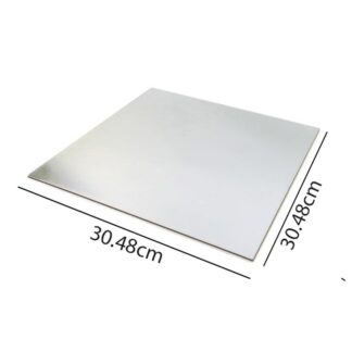 Square Silver Cake Board 12″