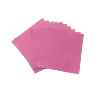 Rose Pink Foil Chocolate Wrappers 10 x 10cm