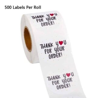 “Thank You for Your Order” Sticker Roll