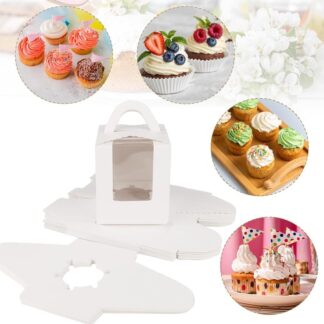 White Single Cupcake Box
