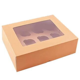 12-Hole Cupcake Box with Window
