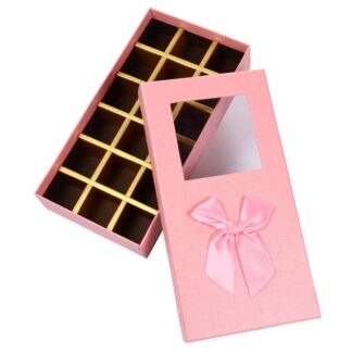 Baby Pink 18-Hole Chocolate Box