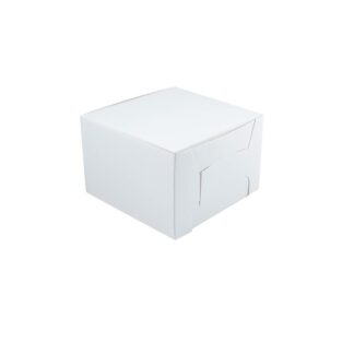 White Bento Cake Box – 6 x 6 x 4″