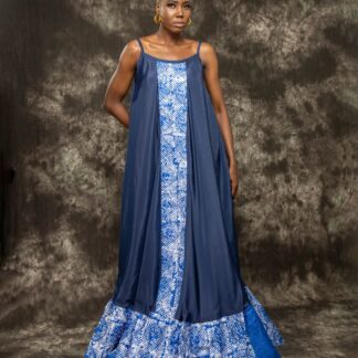 Women's Ankara-Print Maxi Dress